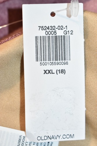 Old Navy Razorback Sports Bra Size XXL (18) Mauve Powerpress Girl's New - Picture 7 of 7
