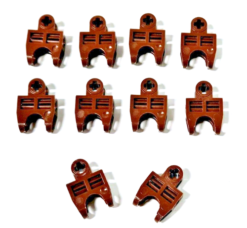 Lego Brown Technic Axle Connector 2x3 Part 32174 QTY 10 For Set Panrahk 8587 MOC