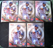 WILLSON CONTRERAS 5-CARD LOT 2022 Bowman's Best ATOMIC/REFRACTOR/BASE #12 Cubs