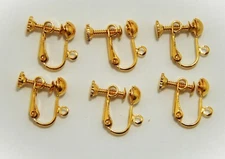 Clip-On Earring Converters Non Pierced Earrings Parts 6 pcs DIY Ear Jewelry Gift