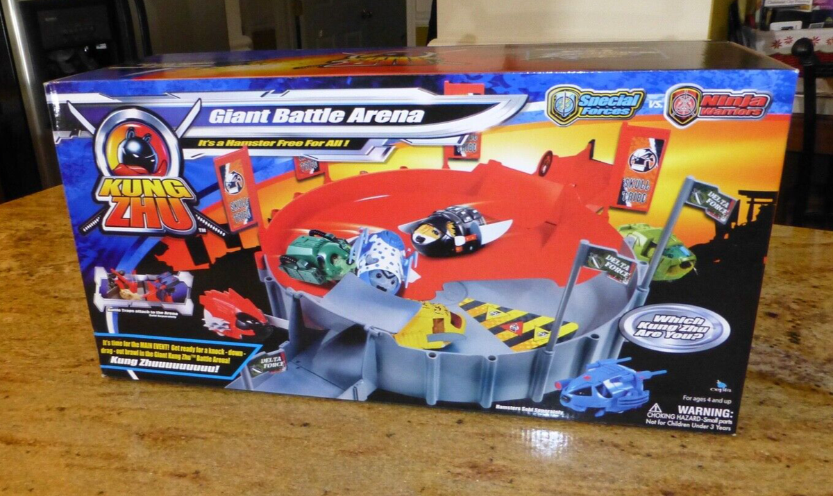 Kung Zhu Pets Giant Battle Arena Playset Brand New with 2 arena