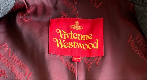 VIVIENNE WESTWOOD RED LABEL WOOL BLEND COAT IN GREY SIZE IT 42 / UK 10 - Picture 6 of 9