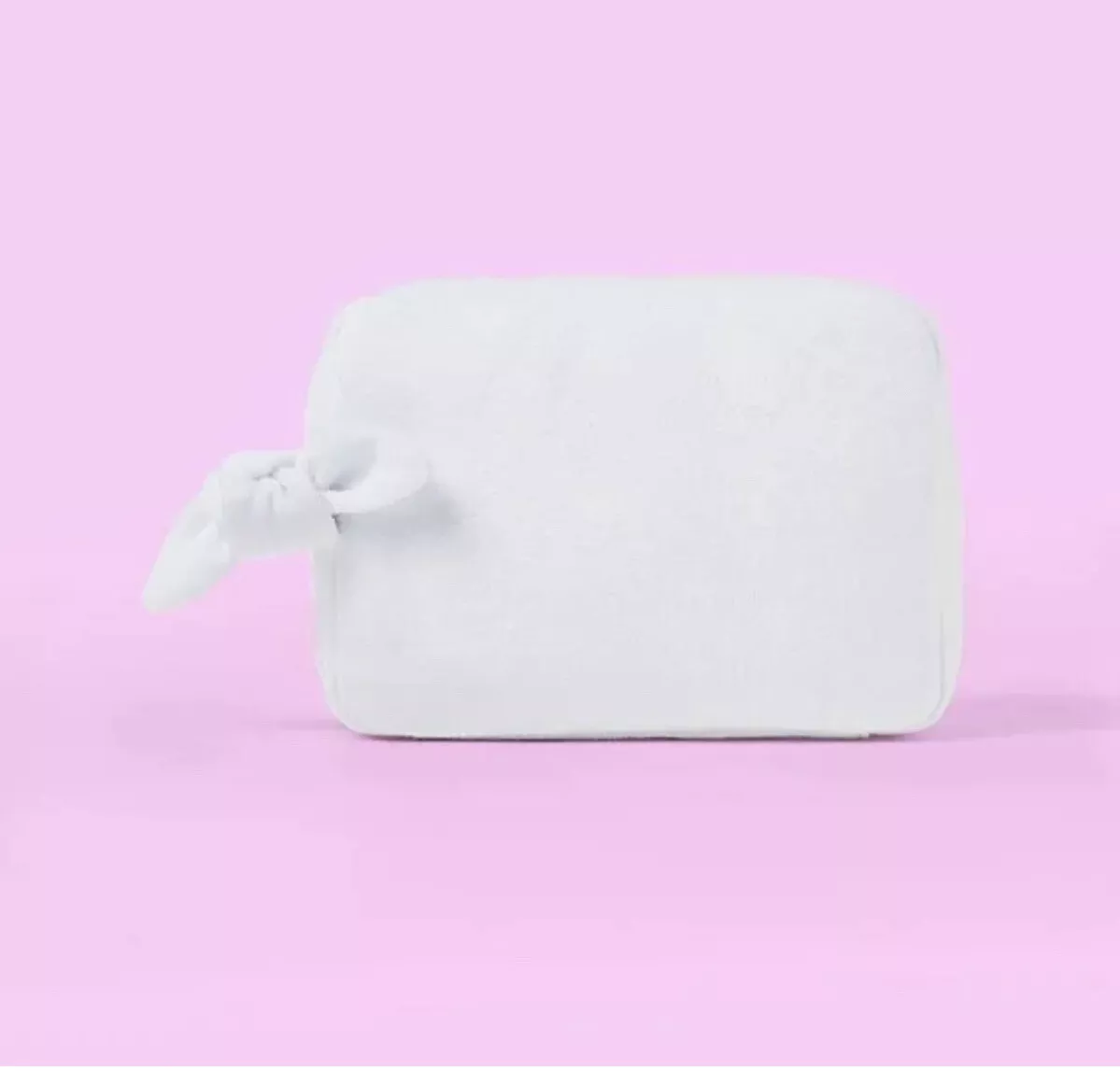 Stoney Clover Lane x Target Zip White Terry Pouch Makeup Bag NWT 🎀