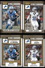 (2) 2024 Panini Instant Amon-Ra St. Brown/Kerby Joseph ALL-PRO 1/101 SP Lions