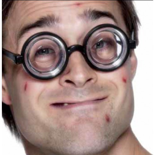 Gafas De Nerd Redondas Accesorios De Carnaval Fiesta Disfraz DFH
