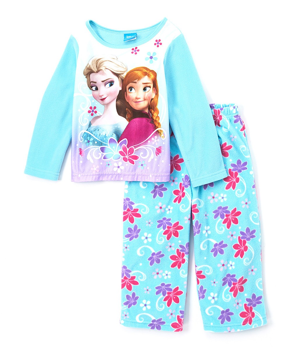 NEW DISNEY FROZEN GIRLS 2-PC FLEECE SLEEPWEAR SET PAJAMAS BLUE SIZE 2T NWT