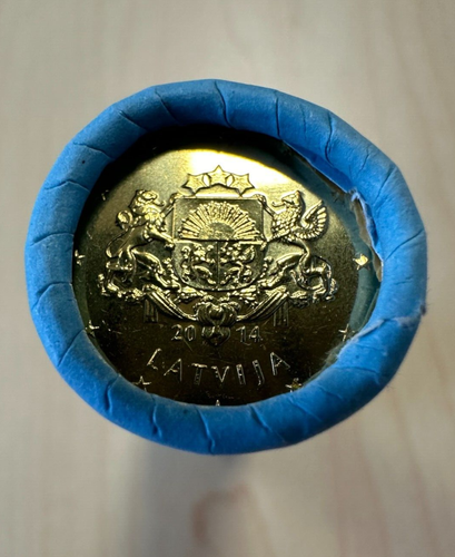 Latvia 2014 10 cent UNC Mint Coin Roll. 40 coins x 10 cent. KM# 153 First year - Picture 3 of 5