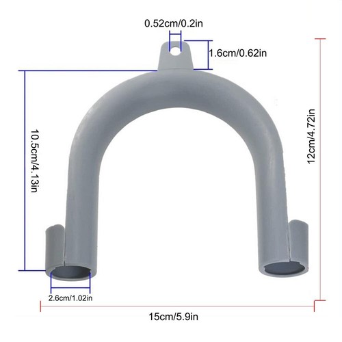 Universal Drain Hose Hook U Shape Washing Machine Drain Hose Holder Durable - Picture 4 of 13