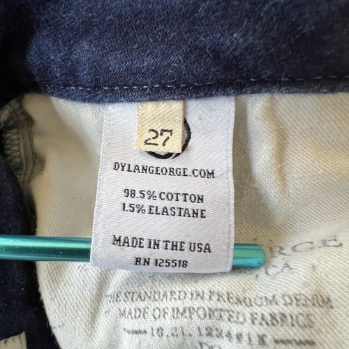 Dylan George Women’s Sz 27 Low Rise Skinny Crop Capri Stretch Blue Jeans - Picture 18 of 19