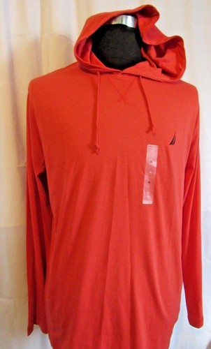 NAUTICA ROTER LANGARMPULLOVER FÜR HERREN MIT HOODIE GRÖSSE X-LARGE NEU MIT ETIKETT - Bild 2 von 6