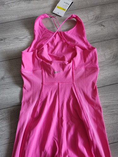 WOMENS NIKE YOGA DRI-FIT JUMPSUIT SIZE S (DQ5628 684) PINK - Picture 3 of 6