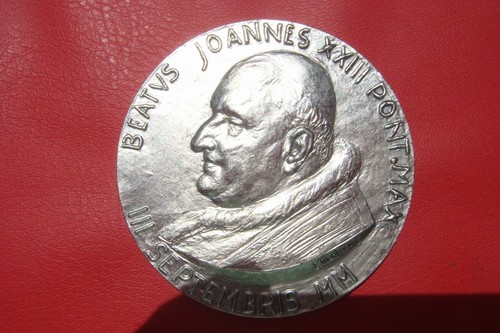 RARA MEDALLA DE BEATIFICACIÓN PAPAL VATICANO BEATVS JOANNES XXIII PONT MAX E Manfrini - Imagen 13 de 15