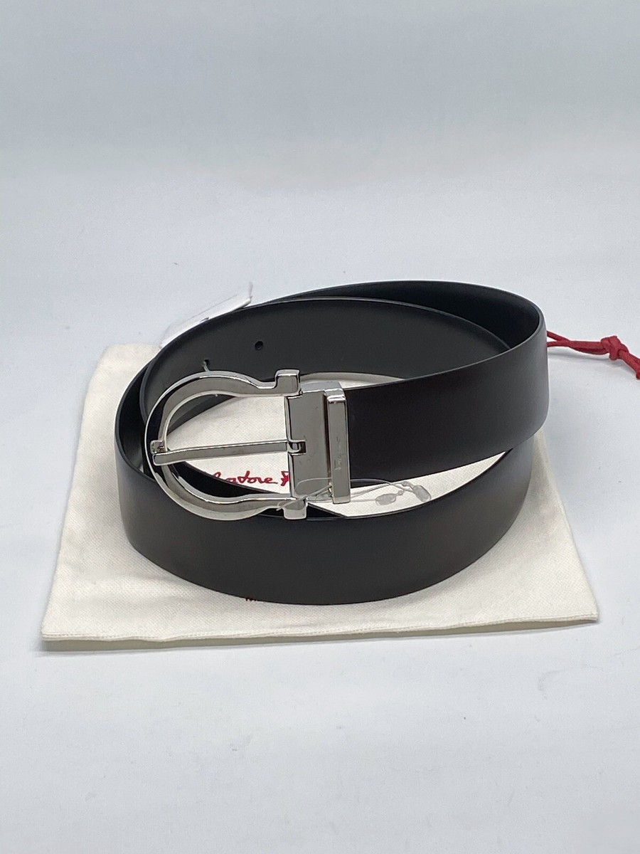 Salvatore Ferragamo Adjustable & Reversible Smooth Leather 