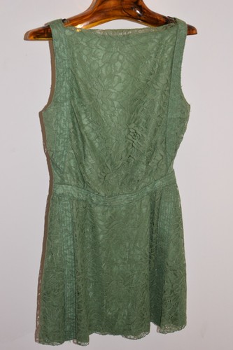 NWOT * Nina Ricci * Green Floral Pure Silk Spring/Summer Sundress Size 6 - Picture 5 of 7