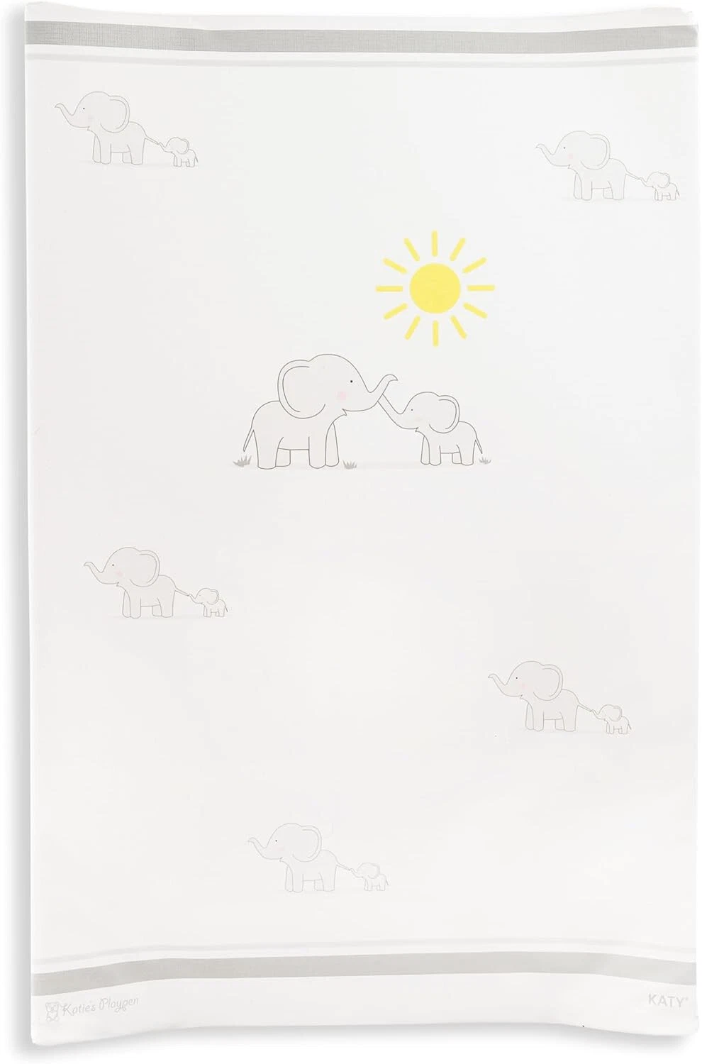 KATY Anti Roll Unisex Waterproof Changing Mat with Curved Sides Elephant Love
Opens in a new window