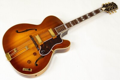 美品 Epiphone Zephyer Regent Epiphone Zephyr Deluxe Regent Sunburst Gold Hardware USA
