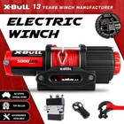 X-BULL Electric Winch 5000LBS 12V Synthetic Rope ATV Winch UTV Car Boat 4WD