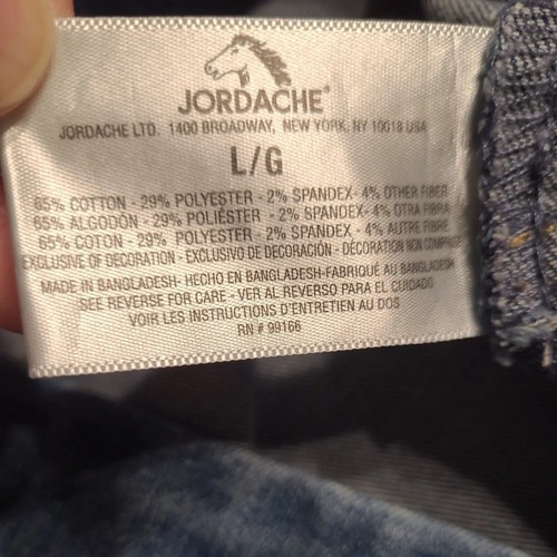 Jordache Womens Jeans High Rise Pull On Denim Blue Medium Wash 31 x 28 Sz Large - Picture 7 of 8