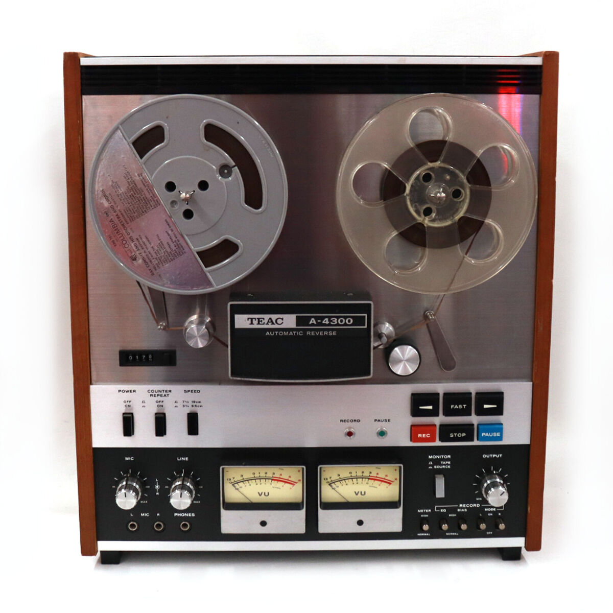 TEAC A-4300 Reel to Reel Tape Recorder, Stereo Tape Deck, Auto Reverse,  Vintage