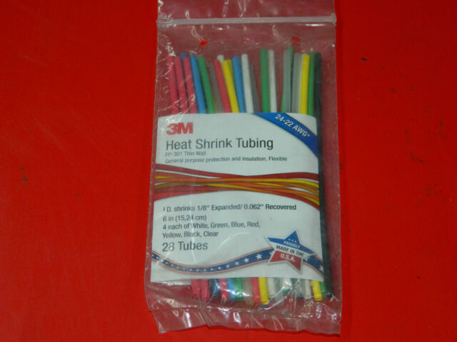 3m Heat Shrink Tubing Assortment Pack Fp 301 Thin Wall 1 8 Expanded For Sale Online Ebay