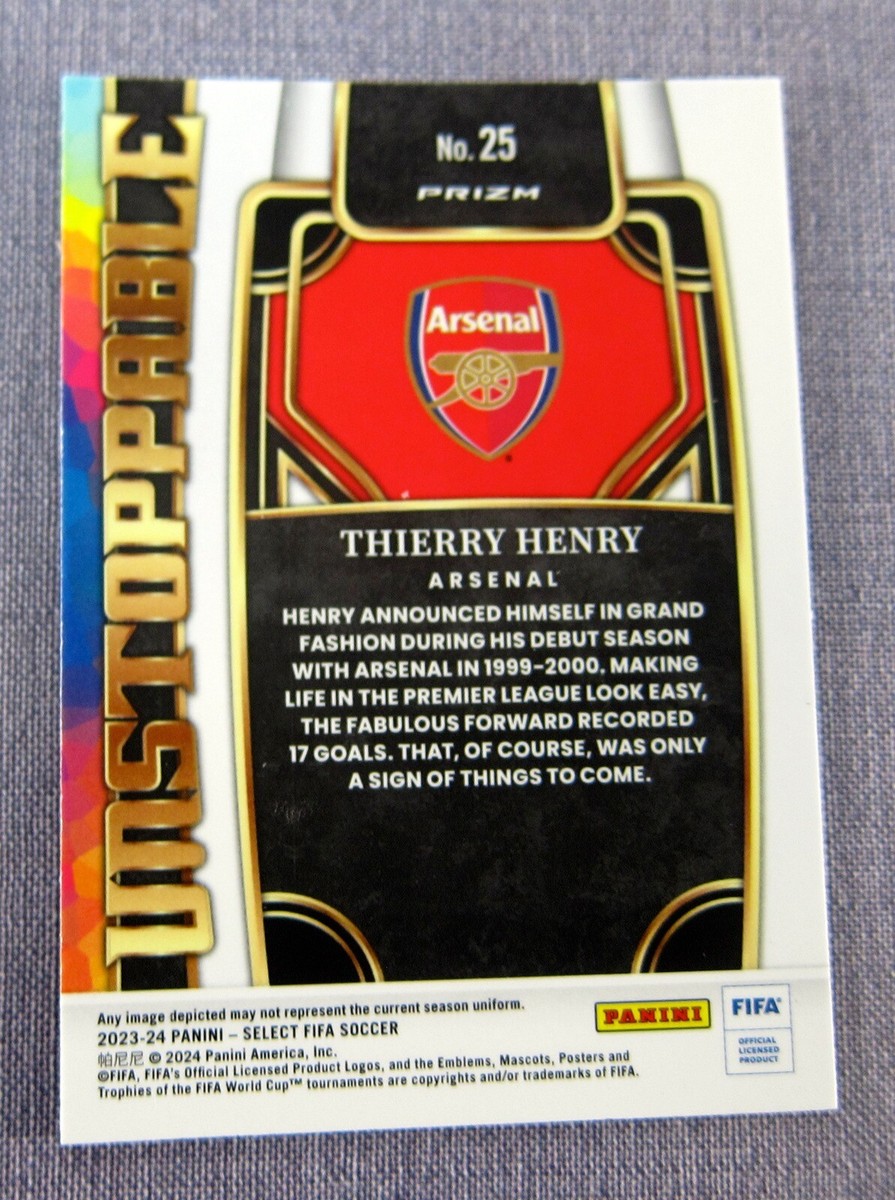 258★サッカー★thierry henry★prostars★フィギュア 2023-24 Panini Select FIFA - Unstoppable Thierry Henry #25