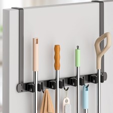 Broom Holder Over The Door 304 Stainless Steel Mop  Broom Holder Wall
