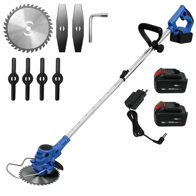 MAKA Decespugliatore Tagliaerba Elettrico 800W 2 Batterie 21V Asta Bordatore Giardino