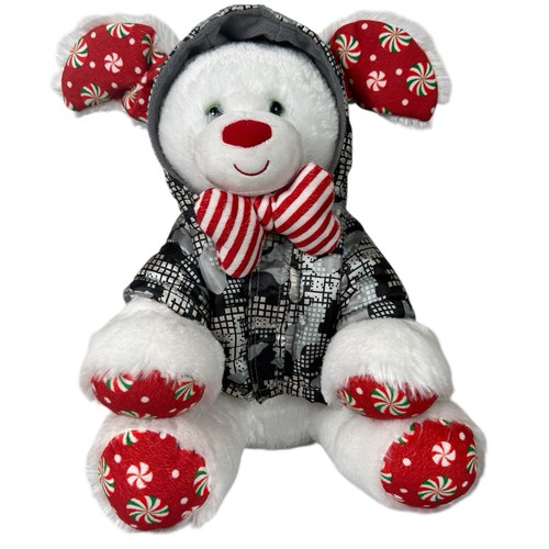 Build A Bear Merry Mint Christmas Puppy Dog 13" Plush Outfit Coat Stuffed Animal - 第 1/10 張圖片