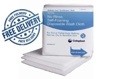 #ad Rinse Free Bath Wipe Pack Of 30 EasiCleanse Bath Washcloth 7055 By Coloplast $29.99