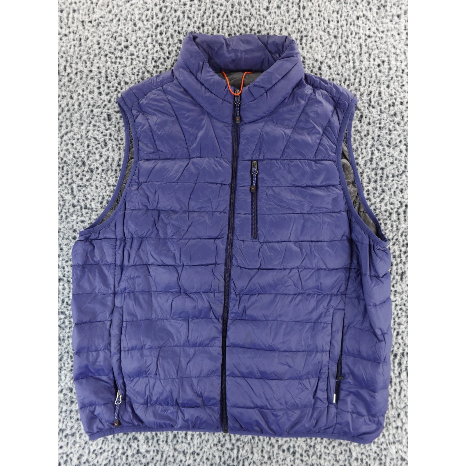 Hawke & Co Sport Mens Puffer Vest Purple Dynamic Sport Fiber Size XL