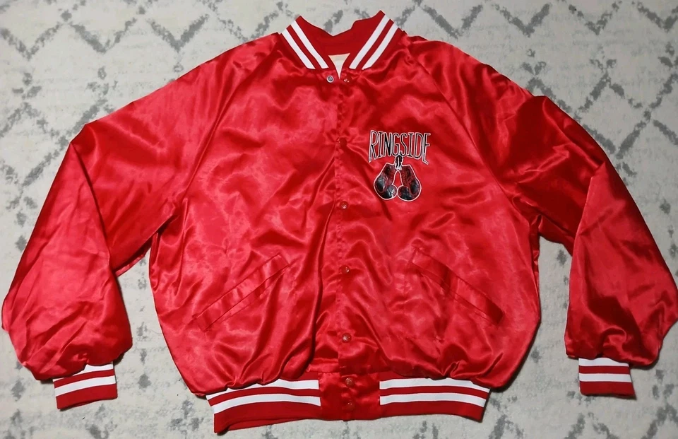 XL 1980s Vintage Ringside Boxing Jacket Professional Boxing Jacket Made in USA - Image 2 of 4