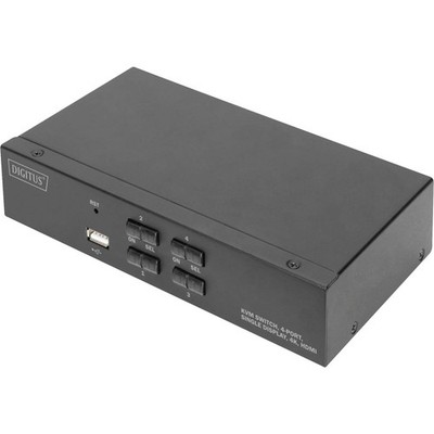 Digitus KVM Umschalter Switch HDMI 4K 4 Port USB Schwarz Schalter - Sehr Gut