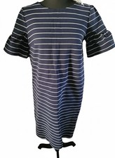 New womens Loft Dress size small in blue and white