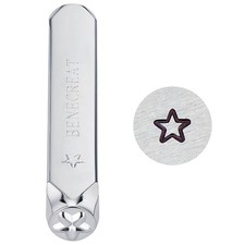 6mm Star Design Metal Punch Stamps - Durable Crafting Tools for Jewelry & Wood