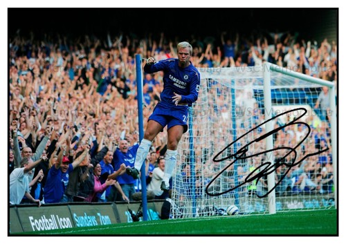 12484. Eidur Gudjohnsen Signed Pictures (A4 Prints) Chelsea Bolton Barcelona etc