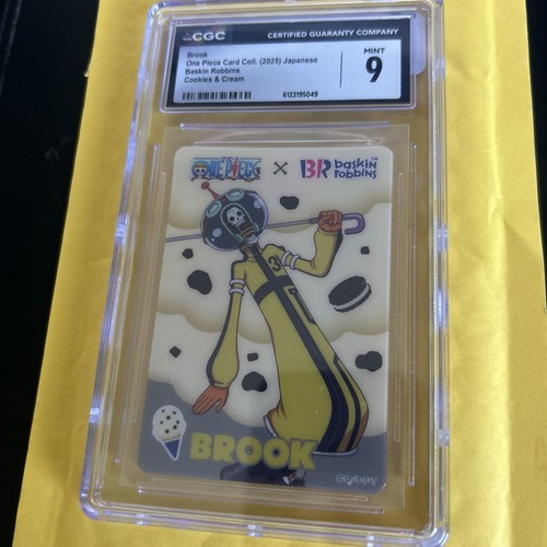 2025 ONE PIECE X BASKIN ROBBINS CAMPAIGN COLLECTION CARDS BROOK CGC 09