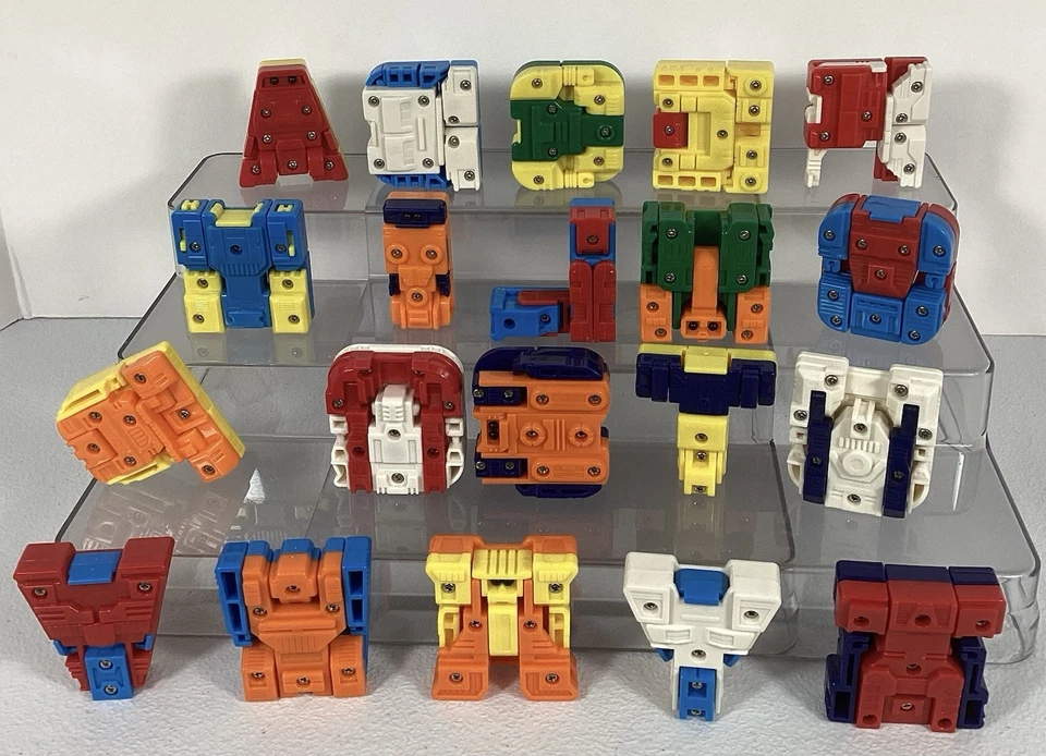 Alpha-Bots 20 robôs transformadores alfabeto substituição educacional incompleta - Imagem 2 de 4