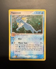 Pokémon TCG Vaporeon Holo Rare Card Pop Series Promos 3,6/17 With Swirl