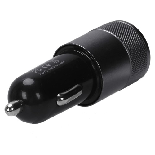 2.1 Ah Doppel Usb Schwarz- Auto Ladegerät Aluminium Legierungs Auto Lad9960 - Picture 7 of 8