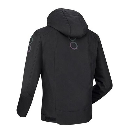 Bering Textile Motorcycle Jacket Hoodie Warwick Black A Rated CE - Picture 2 of 4