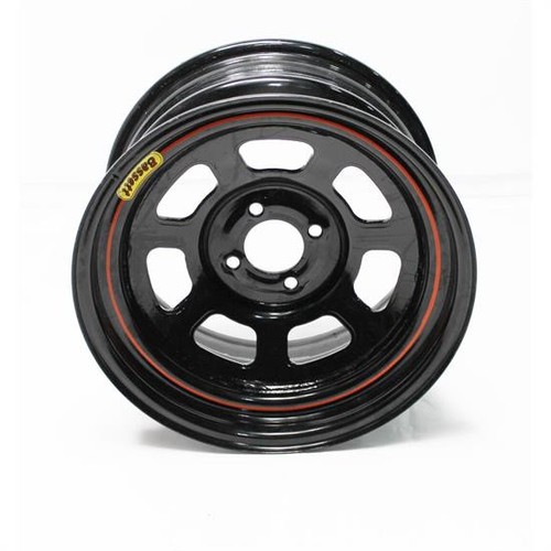 Bassett 57RH35L 15X7 DOT D-Hole 4x100mm 3.5 In BS Black Wheel