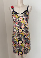Christian Lacroix Floral Print Slip Dress Y2K Lace Lingerie Style NWT
