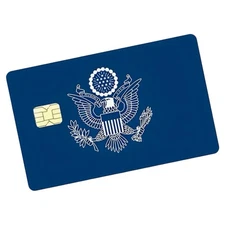 Eagle USA Flag Coat Of Arms Debit Credit Bank Card Skin Sticker Cover 1PC