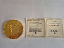 Pièce argentée Cu 54 gr.  Andorre. L'argent de l'Europe. Certificat de garantie 
