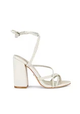 RAYE MELISSA SANDAL HEEL REVOLVE SIZE 7.5 NWOT  BONE WHITE