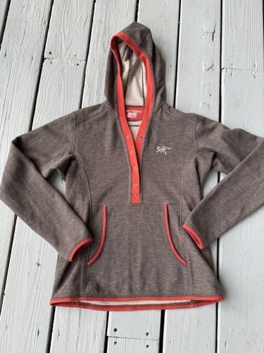 Arcteryx Citadel Snap Fleece Hoodie Women Medium Hooded Pockets Polartec