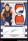 2024-25 National Treasures Int. Tyler Kolek RC ROOKIE DUAL PATCH AUTO RPA 06/24