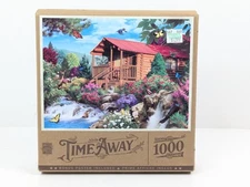 MasterPieces Jigsaw Puzzle Cascading Cabin Time Away Series 1000 pcs Complete!