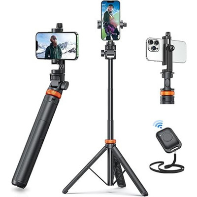EUCOS 62'' Phone Tripod, Tripod for iPhone & Selfie Stick ????ripod with Remote Ex