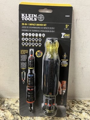 Klein Tools 32303HD 20-in-1 Impact Driver Set w/ Screwdriver Bits & Flip Sockets